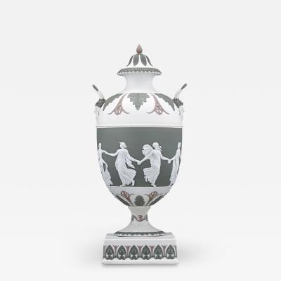  Wedgwood The Dancing Hours Tricolor Jasperware Vase by Wedgwood