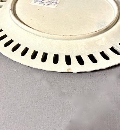  Wedgwood Wedgwood Creamware Chestnut Basket and Stand