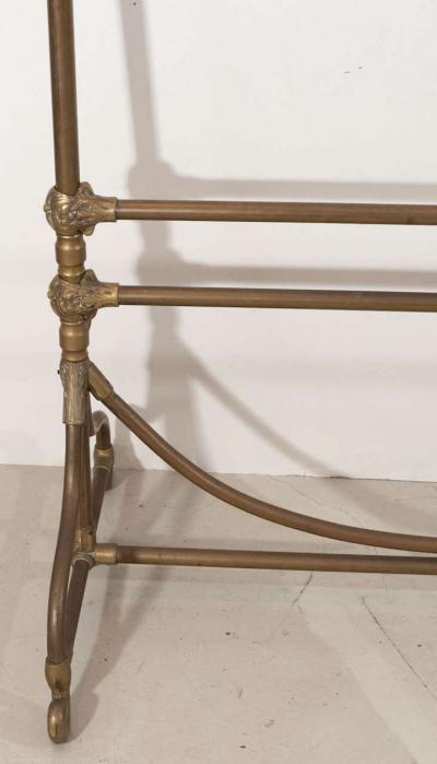 Wegmo Wegmo Art Nouveau Brass Clothing Rack 3 Rue Quituot Lyon France