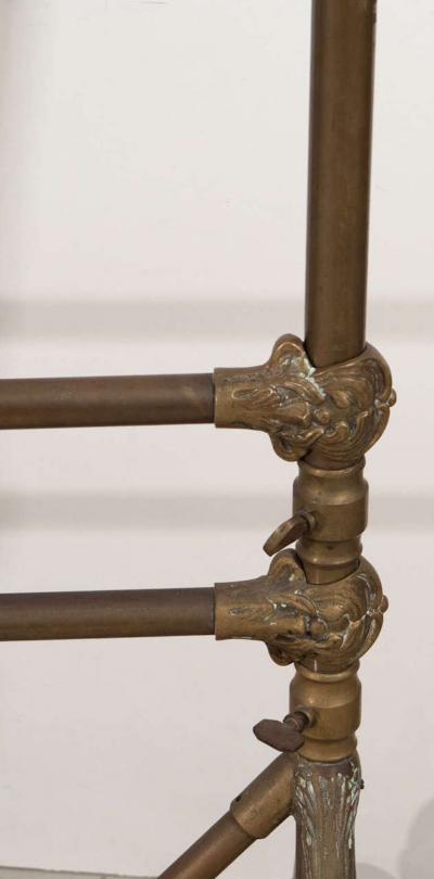 Wegmo Wegmo Art Nouveau Brass Clothing Rack 3 Rue Quituot Lyon France