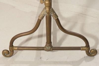 Wegmo Wegmo Art Nouveau Brass Clothing Rack 3 Rue Quituot Lyon France