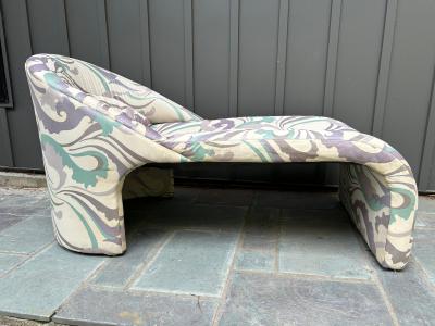  Weiman Preview Furniture Petite Preview 80s Sculptural Modern Chaise Lounge Mid Century