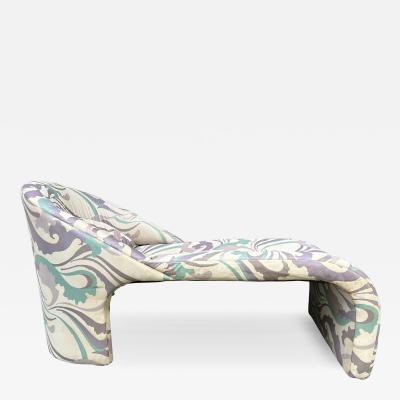  Weiman Preview Furniture Petite Preview 80s Sculptural Modern Chaise Lounge Mid Century