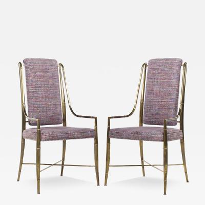  Weiman Warren Lloyd Weiman Warren Lloyd for Mastercraft Imperial Mid Century Dining Chairs Pair