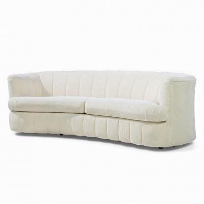  Weiman Weiman Mid Century Channeled Crescent Sofa