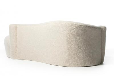  Weiman Weiman Sofa Large Chaise in Supple Lux Ivory Boucl c 1990