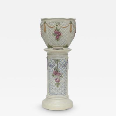  Weller Pottery Weller Dupont Art Pottery Jardiniere and Pedestal 1910 United States