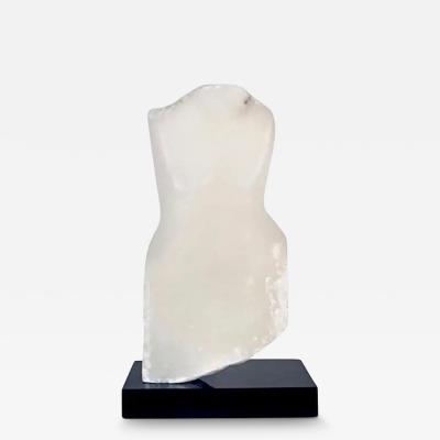  Wendy Hendelman Wendy Hendelman White Alabaster Torso Sculpture 2018