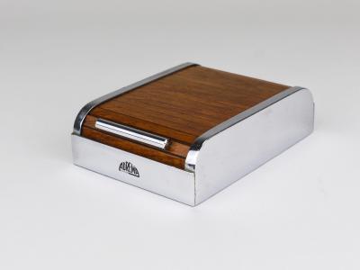  Werkst tte Carl Aub ck 1930s Carl Aubock I Roll Top Storage Box Cigarette Dispenser Walnut Vienna