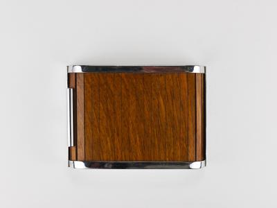  Werkst tte Carl Aub ck 1930s Carl Aubock I Roll Top Storage Box Cigarette Dispenser Walnut Vienna