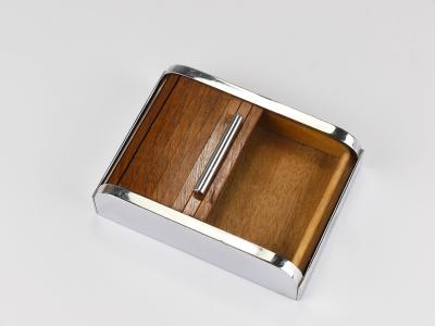  Werkst tte Carl Aub ck 1930s Carl Aubock I Roll Top Storage Box Cigarette Dispenser Walnut Vienna