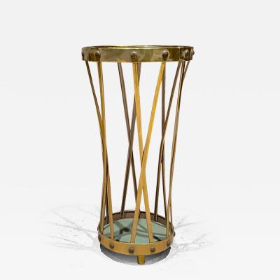  Werkst tte Carl Aub ck 1950s Modernist Germany Bauhaus Design Sculptural Brass Umbrella Stand