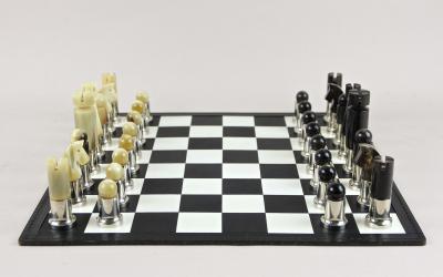  Werkst tte Carl Aub ck 20th Century Carl Aub ck Chess Game Mod No 5391 Horn Brass AT ca 1970