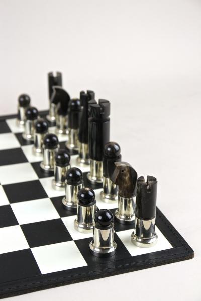  Werkst tte Carl Aub ck 20th Century Carl Aub ck Chess Game Mod No 5391 Horn Brass AT ca 1970