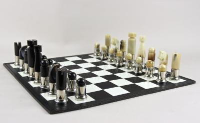  Werkst tte Carl Aub ck 20th Century Carl Aub ck Chess Game Mod No 5391 Horn Brass AT ca 1970