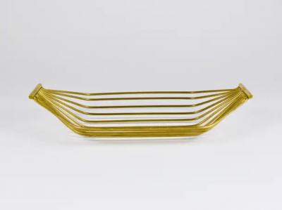 Werkst tte Carl Aub ck Austrian Mid Century Large Brass Wire Fruit Basket Bowl Carl Aubock Style 1950