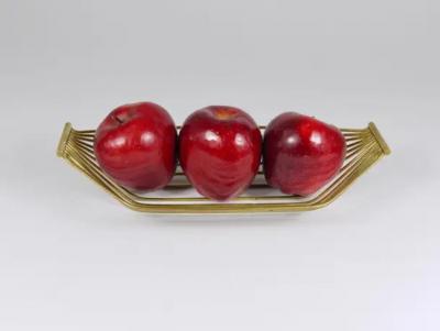 Werkst tte Carl Aub ck Austrian Mid Century Large Brass Wire Fruit Basket Bowl Carl Aubock Style 1950