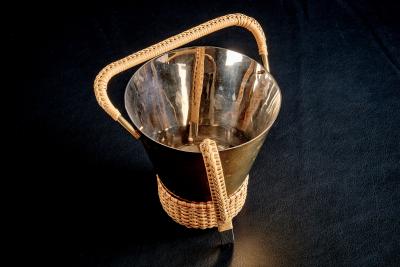  Werkst tte Carl Aub ck Brass Ice Bucket with Cane Handle by Werkst tte Carl Aub ck