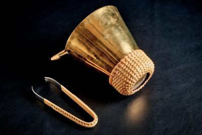  Werkst tte Carl Aub ck Brass Ice Bucket with Cane Handle by Werkst tte Carl Aub ck