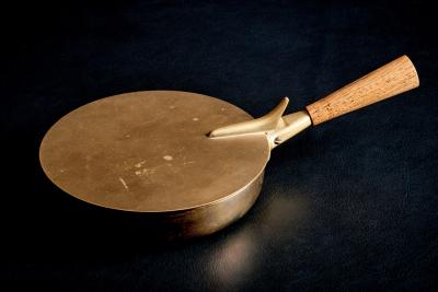  Werkst tte Carl Aub ck Brass Wood Ashtray by Werkst tte Carl Aub ck