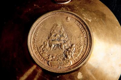  Werkst tte Carl Aub ck Brass bowl with central medallion by Werkst tte Carl Aub ck