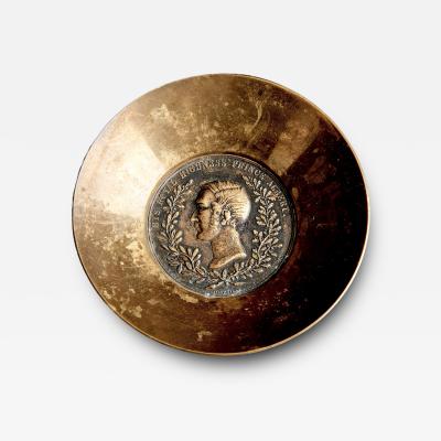  Werkst tte Carl Aub ck Brass bowl with medallion by Werkst tte Carl Aub ck
