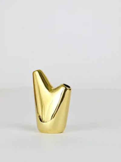  Werkst tte Carl Aub ck Carl Aub ck Aorta Vase Polished Brass Austria