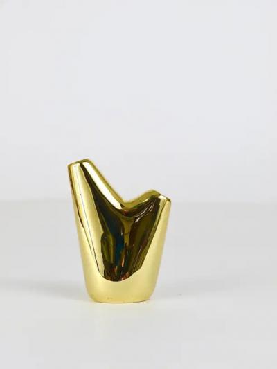  Werkst tte Carl Aub ck Carl Aub ck Aorta Vase Polished Brass Austria