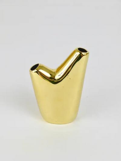  Werkst tte Carl Aub ck Carl Aub ck Aorta Vase Polished Brass Austria