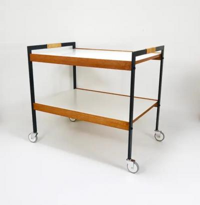  Werkst tte Carl Aub ck Carl Aub ck Bar Cart Drinks Trolley Serving Cart Austria 1960s