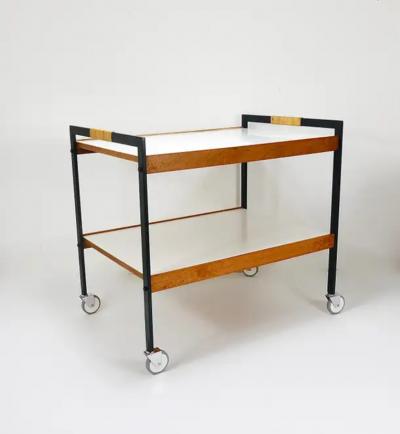  Werkst tte Carl Aub ck Carl Aub ck Bar Cart Drinks Trolley Serving Cart Austria 1960s