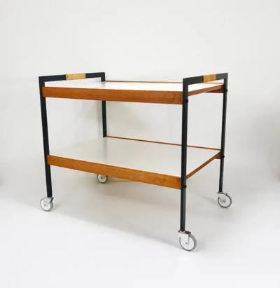 Werkst tte Carl Aub ck Carl Aub ck Bar Cart Drinks Trolley Serving Cart Austria 1960s