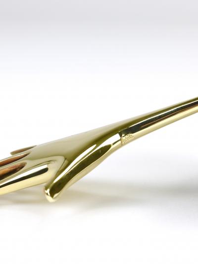  Werkst tte Carl Aub ck Carl Aub ck Brass Hand Catchall Vide Poche Accessory Bowl Vienna Austria