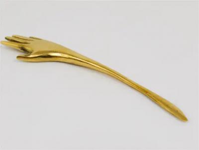  Werkst tte Carl Aub ck Carl Aub ck Brass Hand Letter Opener Letter Knife 7208
