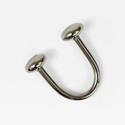  Werkst tte Carl Aub ck Carl Aub ck Nickel Plated U Shaped Brass Key Ring Chain Holder Knopferl