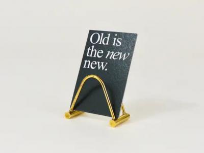  Werkst tte Carl Aub ck Carl Aub ck Up to Three Midcentury Polished Brass Card Holder Austria 1950s