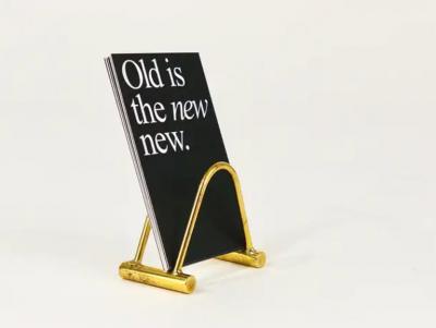  Werkst tte Carl Aub ck Carl Aub ck Up to Three Midcentury Polished Brass Card Holder Austria 1950s