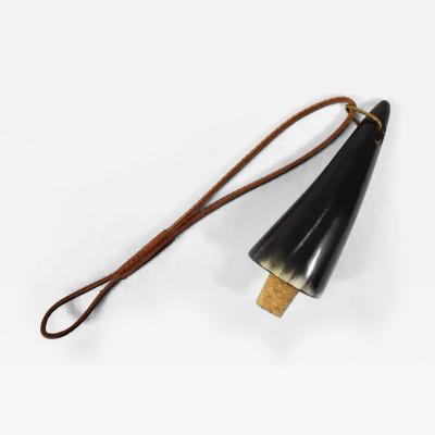  Werkst tte Carl Aub ck Carl Aub ck Vienna Bottle Stopper Horn Leather Cork MidCentury Austria 1950