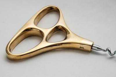  Werkst tte Carl Aub ck Carl Aubo ck Model 4230 Skull Polished Brass Corkscrew