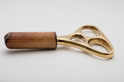  Werkst tte Carl Aub ck Carl Aubo ck Model 4230 Skull Polished Brass Corkscrew