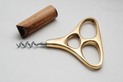  Werkst tte Carl Aub ck Carl Aubo ck Model 4230 Skull Polished Brass Corkscrew