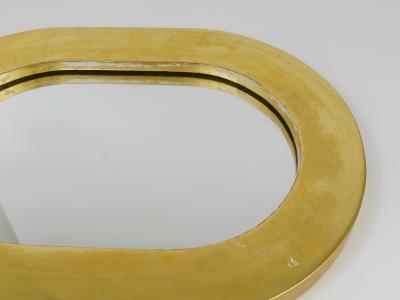  Werkst tte Carl Aub ck Carl Aubock Gold Plated Midcentury Minimalist Wall Mirror Vienna Austria 1960
