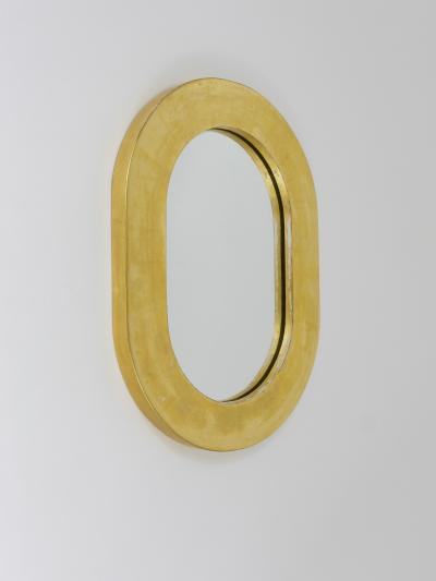  Werkst tte Carl Aub ck Carl Aubock Gold Plated Midcentury Minimalist Wall Mirror Vienna Austria 1960