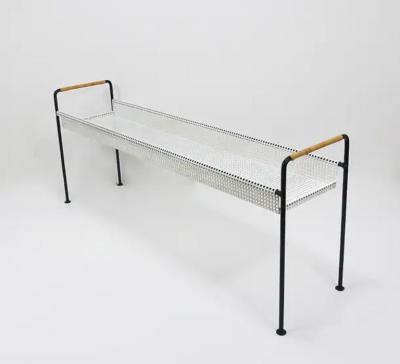  Werkst tte Carl Aub ck Carl Aubock Jardiniere Plants Table or Bench Flower Trough Iron Wicker