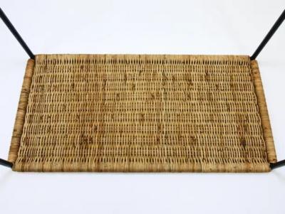  Werkst tte Carl Aub ck Carl Aubock Long Side Table Flower Bench Rattan Wicker Austria 1950s