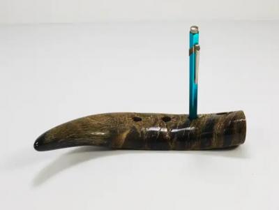  Werkst tte Carl Aub ck Carl Aubock Mid Century Horn Desk Pen Holder Vienna Austria 1960s