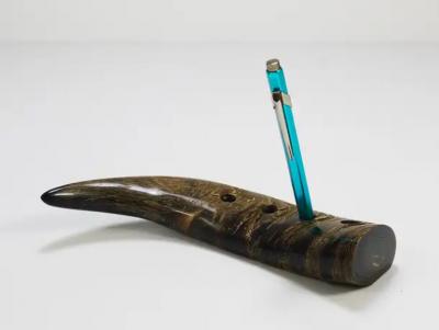  Werkst tte Carl Aub ck Carl Aubock Mid Century Horn Desk Pen Holder Vienna Austria 1960s