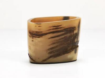  Werkst tte Carl Aub ck Carl Aubock Mid Century Horn Desk Pen Pencil Holder Cup Austria 1950s