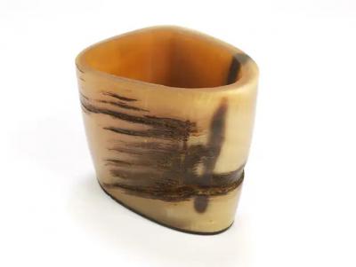  Werkst tte Carl Aub ck Carl Aubock Mid Century Horn Desk Pen Pencil Holder Cup Austria 1950s