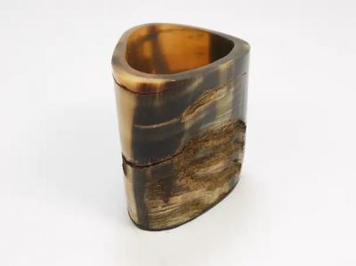  Werkst tte Carl Aub ck Carl Aubock Mid Century Horn Desk Pen Pencil Holder Cup Austria 1950s